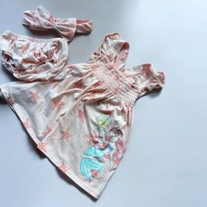 Disney Princess Pink Little Mermaid Baby Outfit